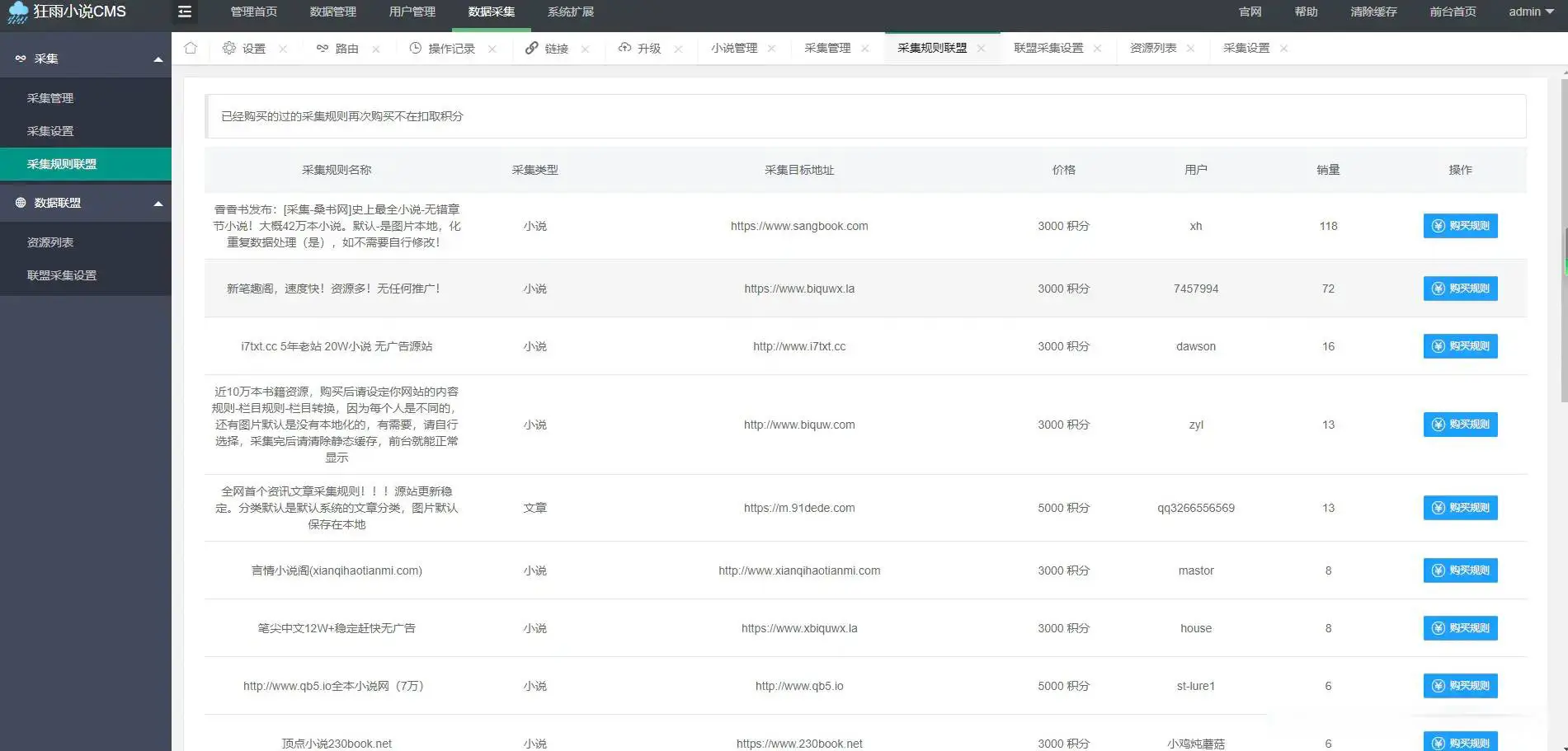 图片[2]-狂雨小说网站开源源码 带联盟采集-山云部落 - 游戏资源下载 | 视频课程学习 | 云盘AI工具 - sy.team