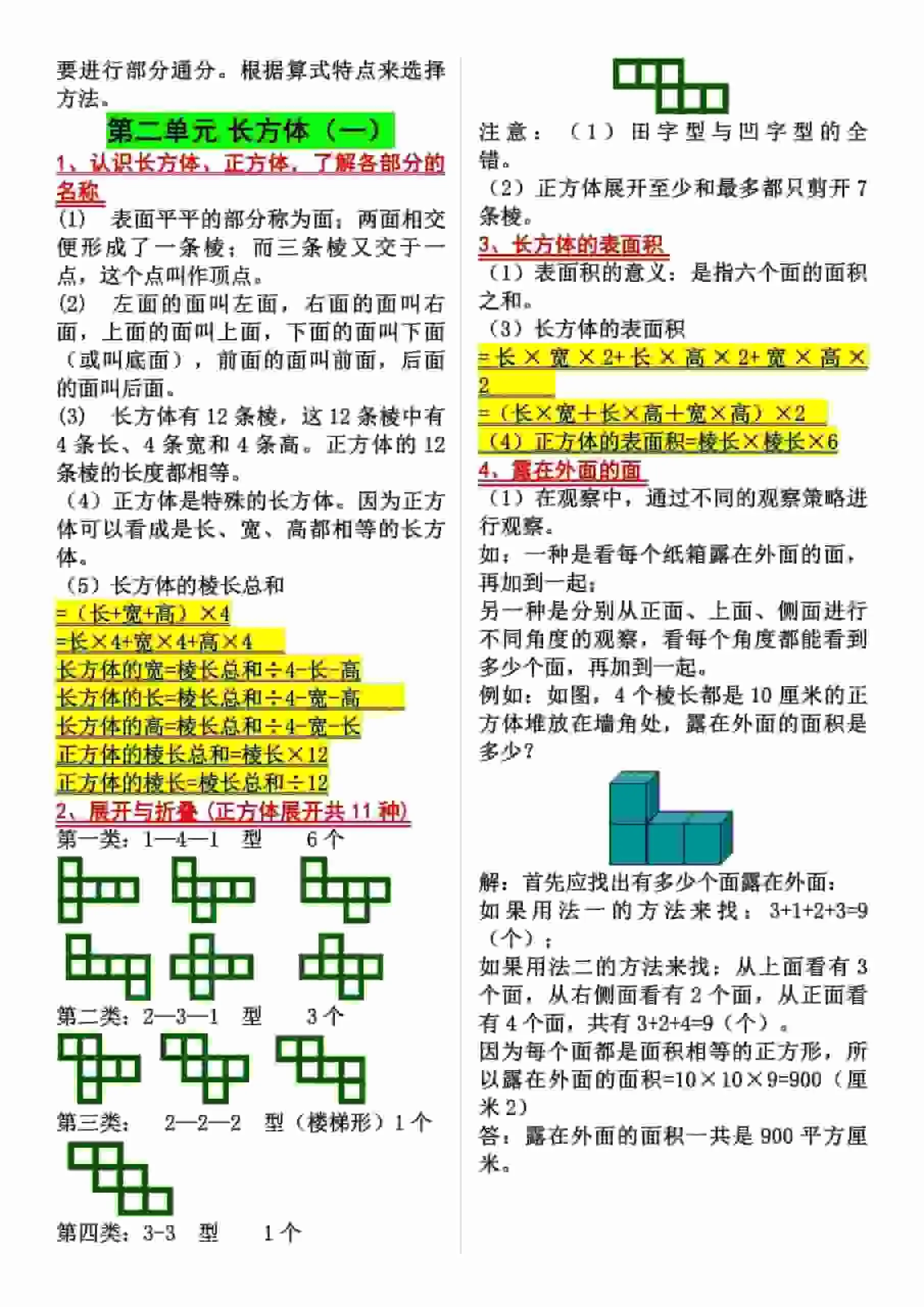 五年级下数学知识点归纳《北师版》-山云部落 - 游戏资源下载 | 视频课程学习 | 云盘AI工具 - sy.team