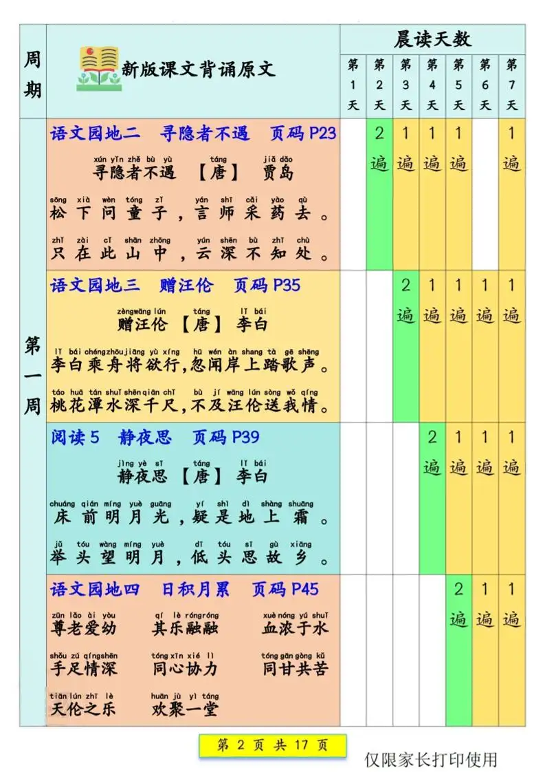 新一下语文预习课文背诵337法17页-山云部落 - 游戏资源下载 | 视频课程学习 | 云盘AI工具 - sy.team