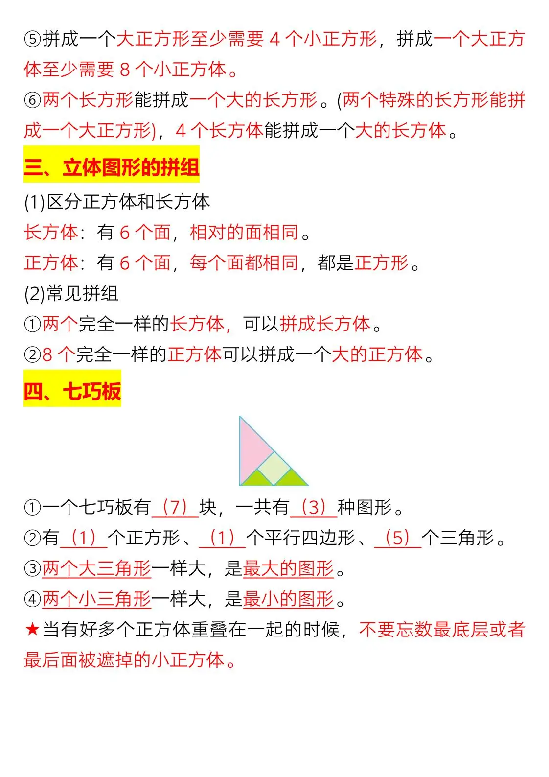 一年级下数学重难点知识点梳理-山云部落 - 游戏资源下载 | 视频课程学习 | 云盘AI工具 - sy.team