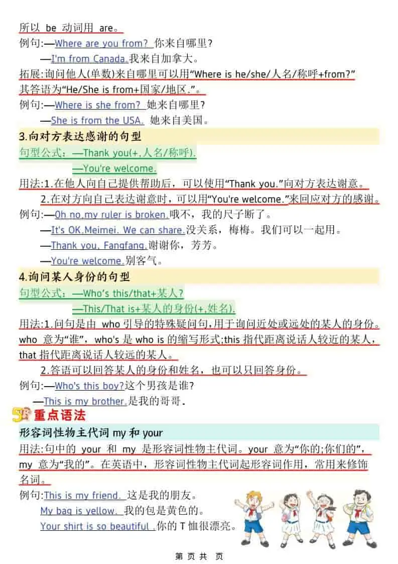 三年级下英语1-6单元考点知识清单《人教版》-山云部落 - 游戏资源下载 | 视频课程学习 | 云盘AI工具 - sy.team