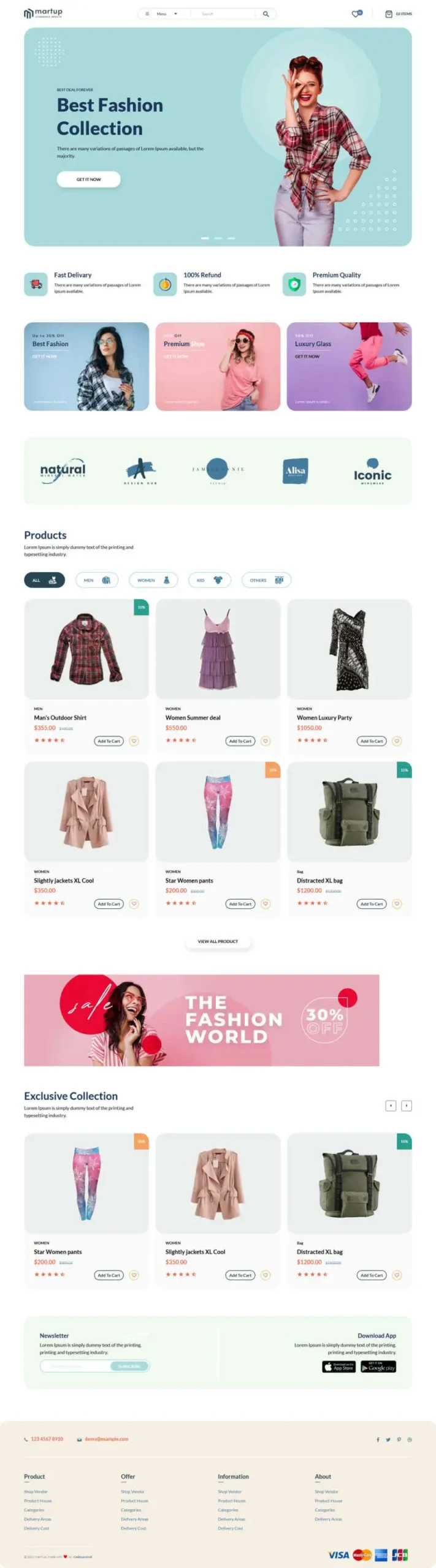 简洁好看服装外套商店html网站模板-山云部落 - 游戏资源下载 | 视频课程学习 | 云盘AI工具 - sy.team